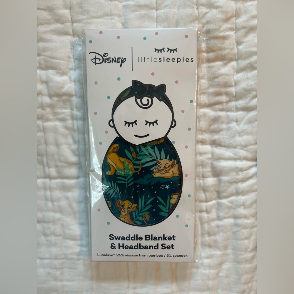 Little Sleepies Lion King swaddle NIB